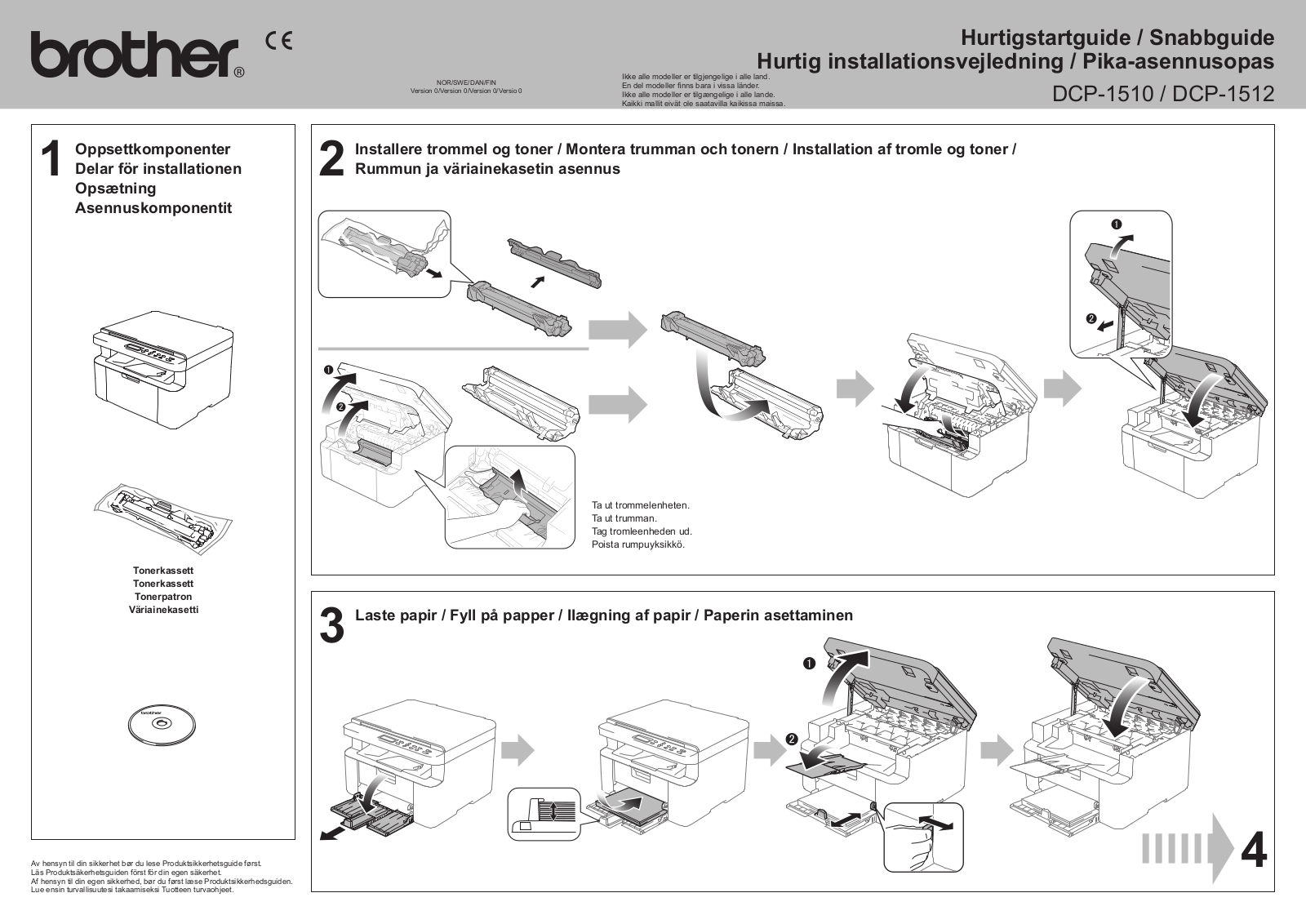 Brother DCP-1510, DCP-1512 Setup Guide