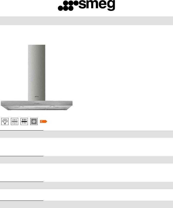 Smeg KATE900CEX Technical sheet