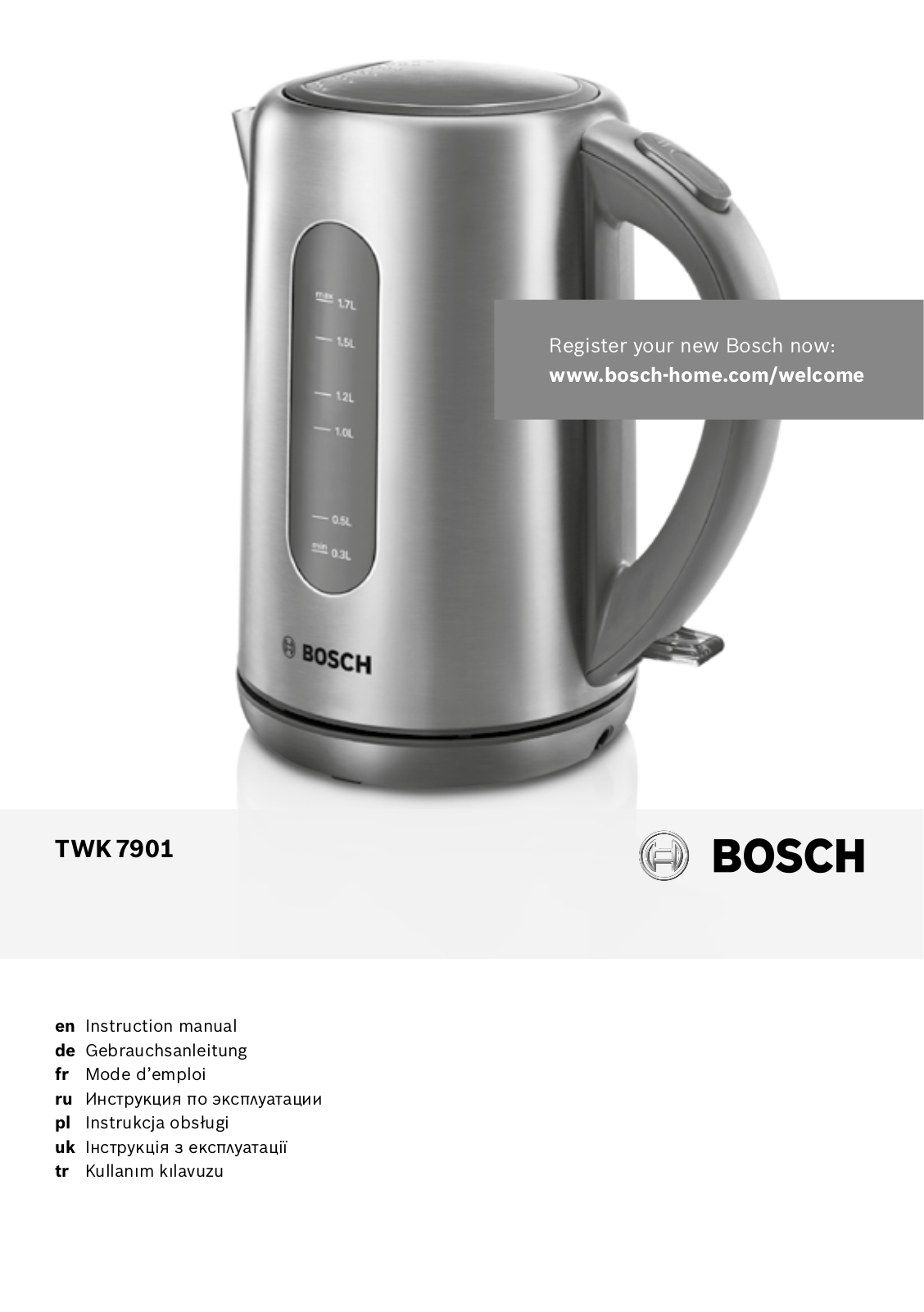 Bosch TWK7901 User Manual