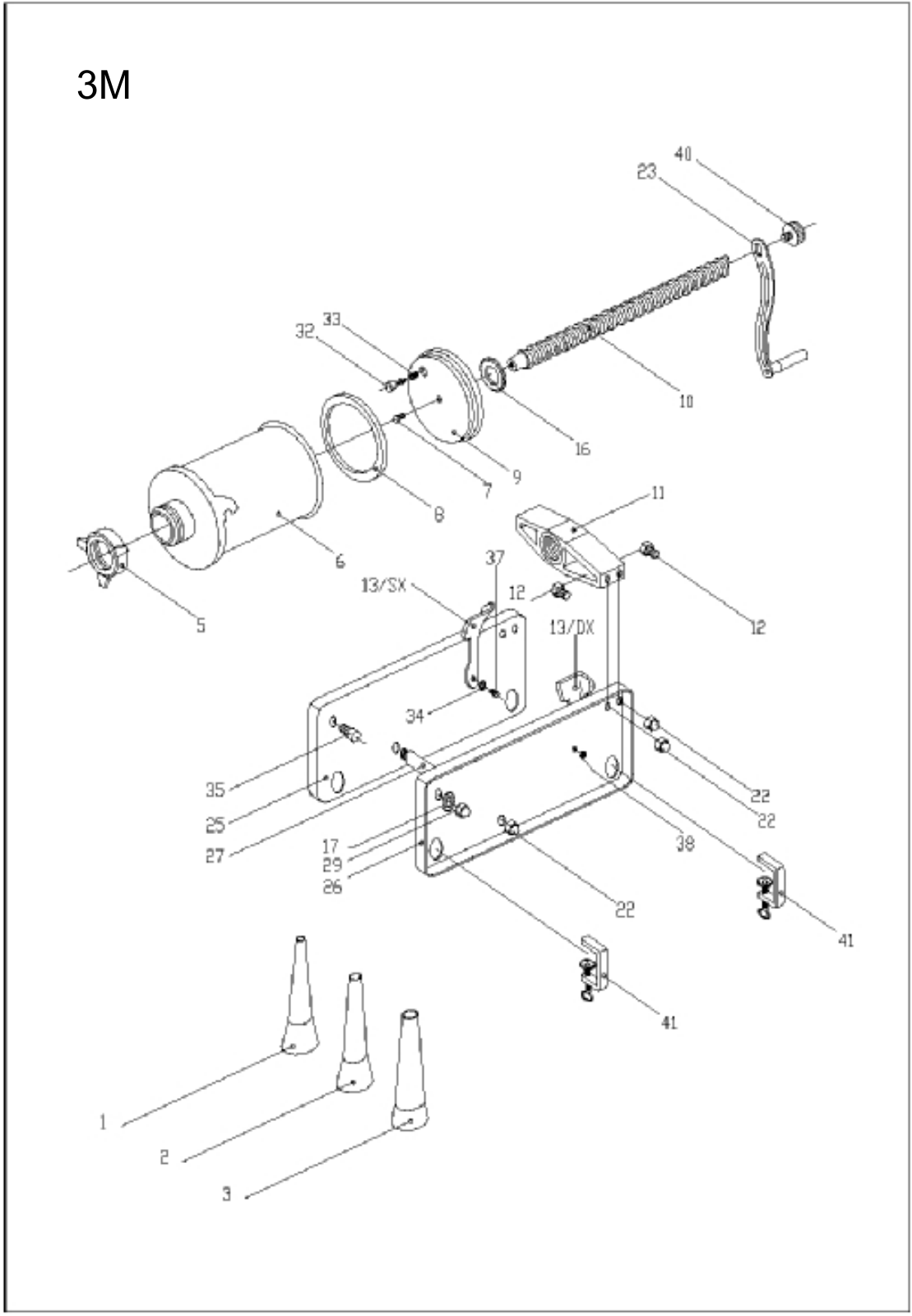 Omcan Food Machinery 3M Parts List