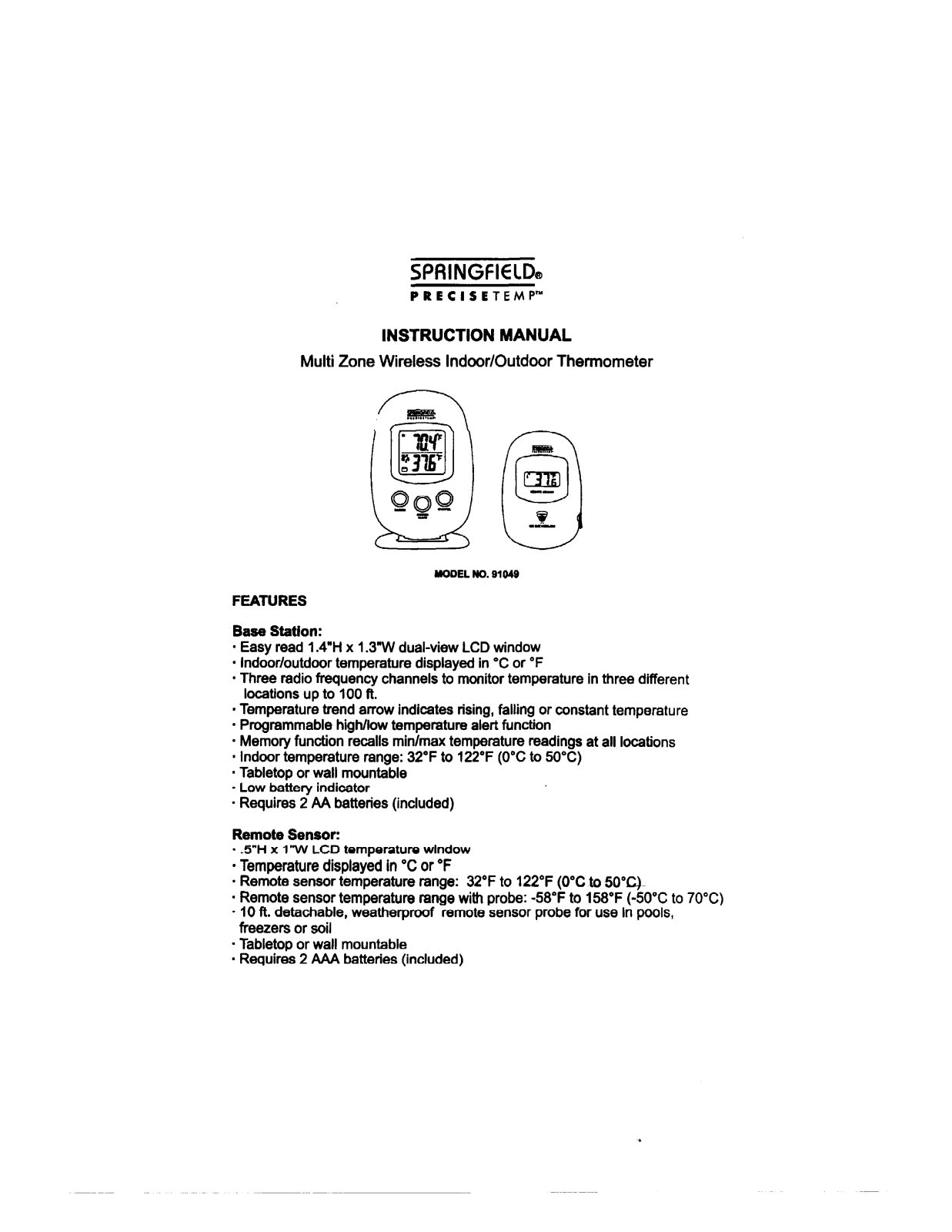 Ewig Macao Commercial Offshore 91049 User Manual