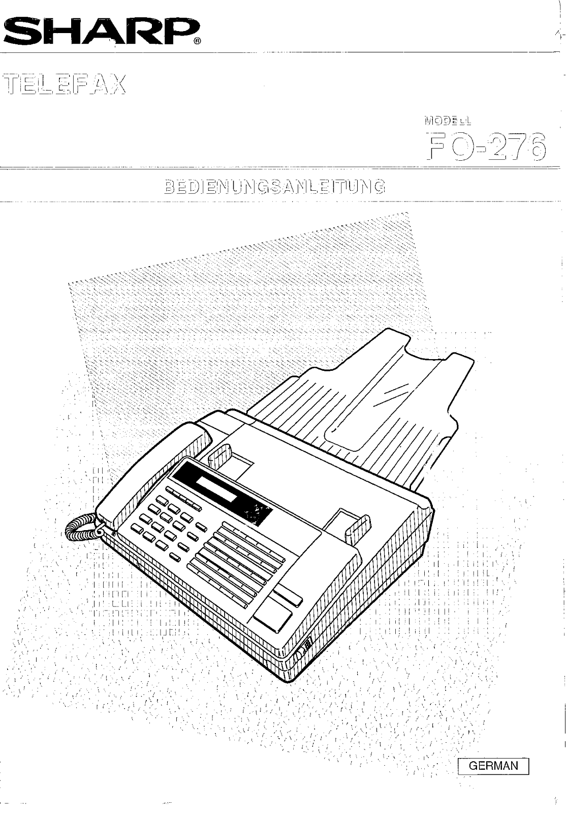 Sharp FO-276 User Manual