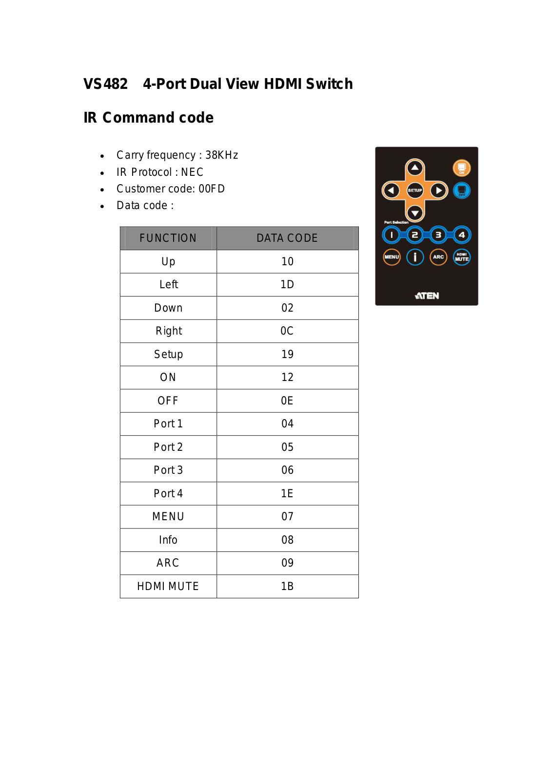 NEC VS482 User Manual