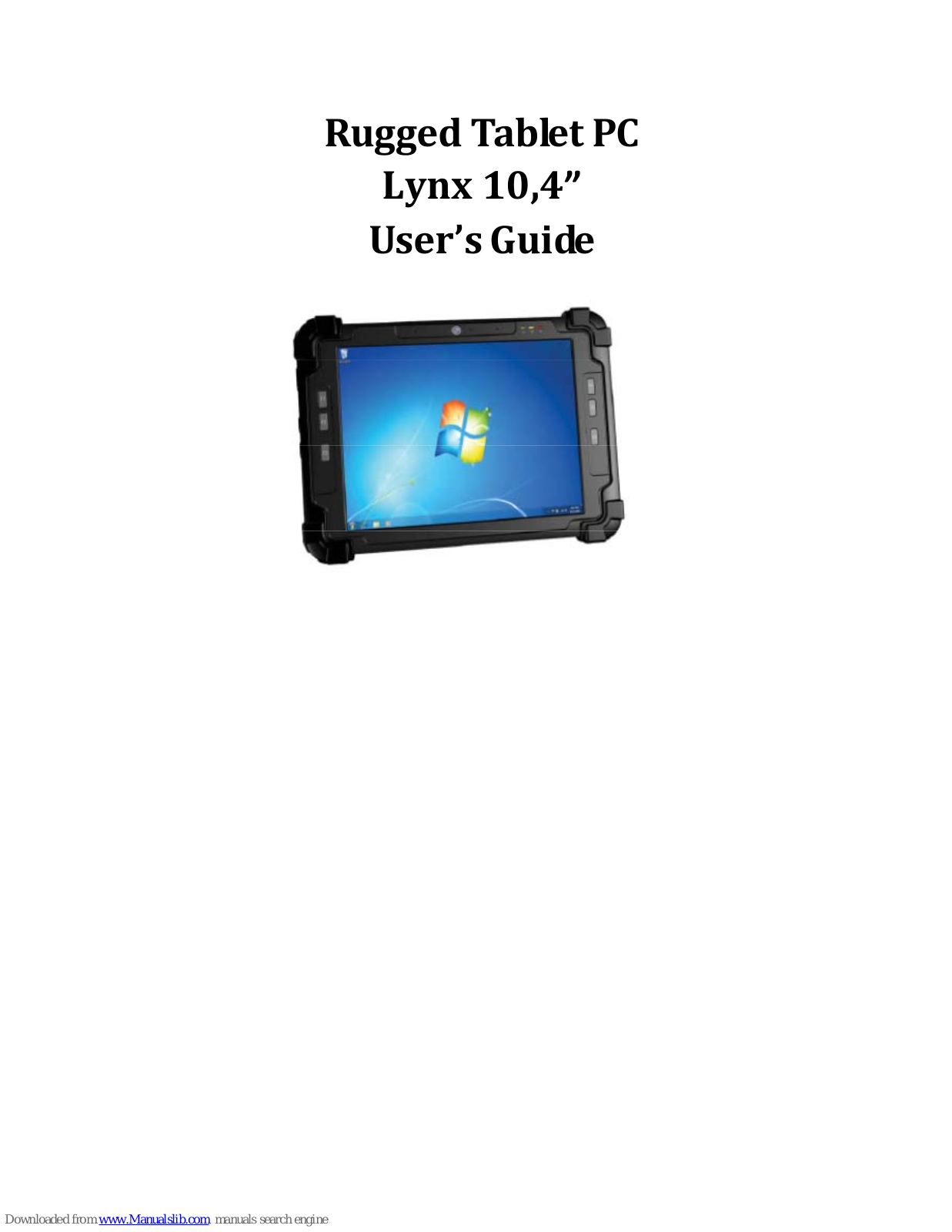 Lynx 10, 4” Tablet, 4 User Manual