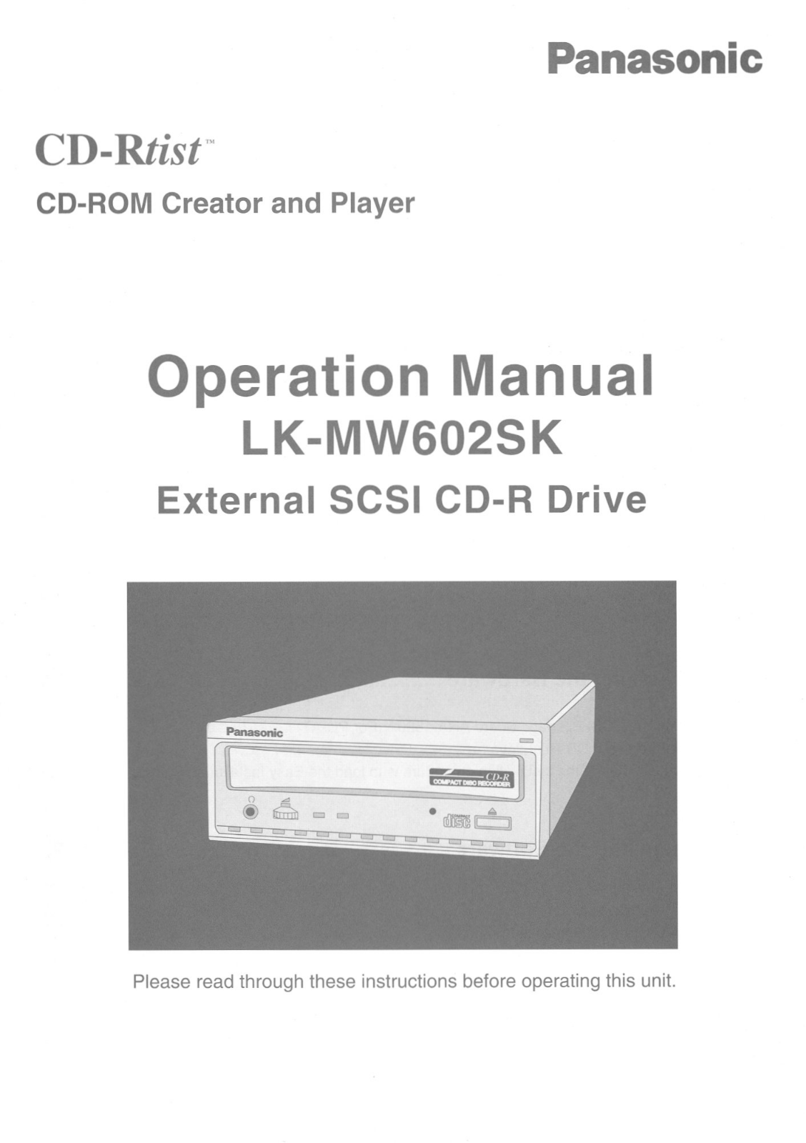 Panasonic LKMW602SK User Manual