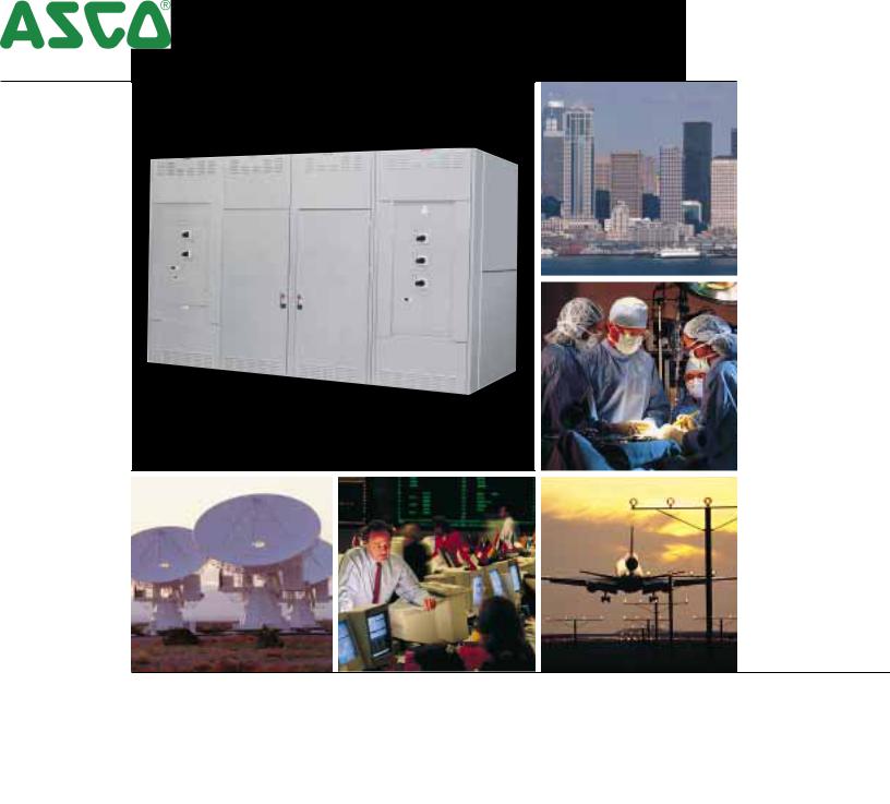 Emerson ASCO ATS Switchboards, ASCO Three-Source System, ASCO Two-Source Automatic Transfer System, ASCO Custom Applications Brochures and Data Sheets