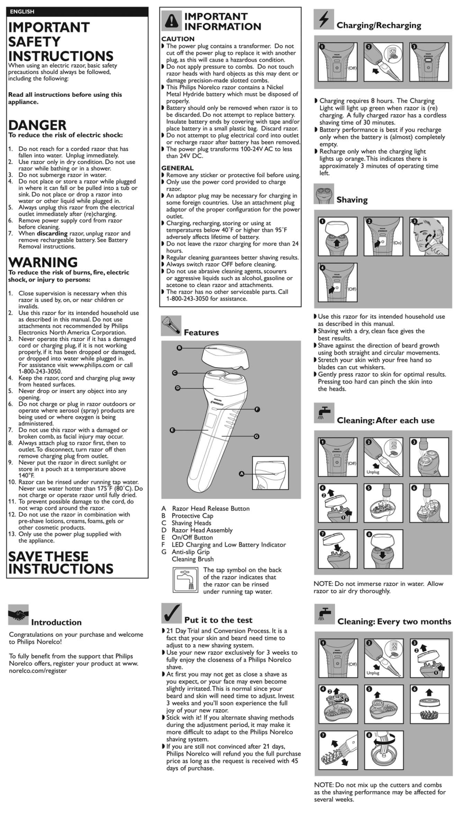 Philips XA913/42 User manual