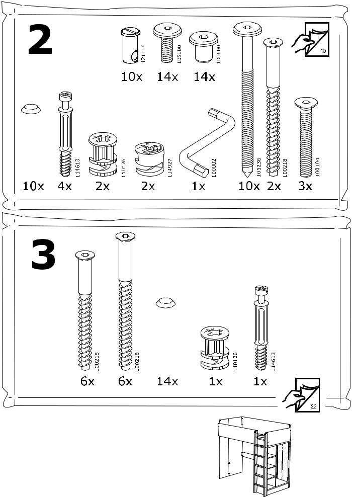 Ikea S59180829, S69027460, S69179566, S69179590, S79025663 Assembly instructions