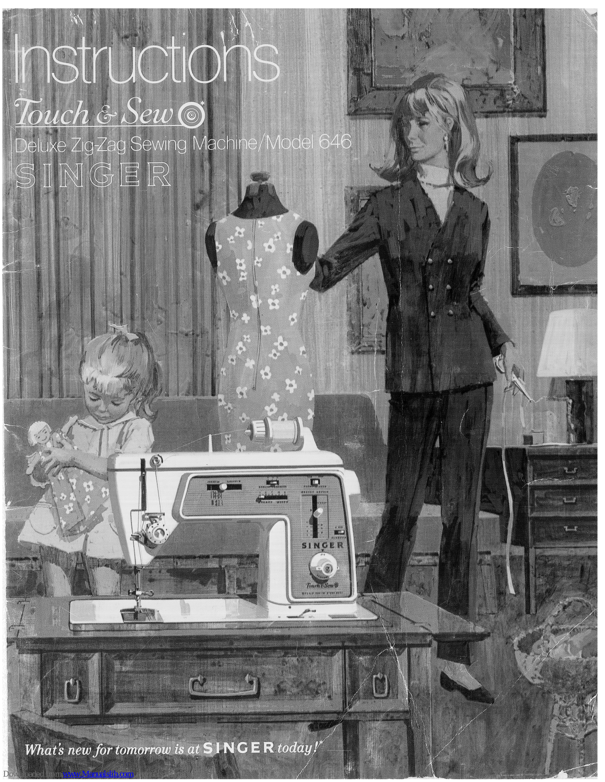 Singer Touch & sew 646 Instructions Manual - ManualMachine.com