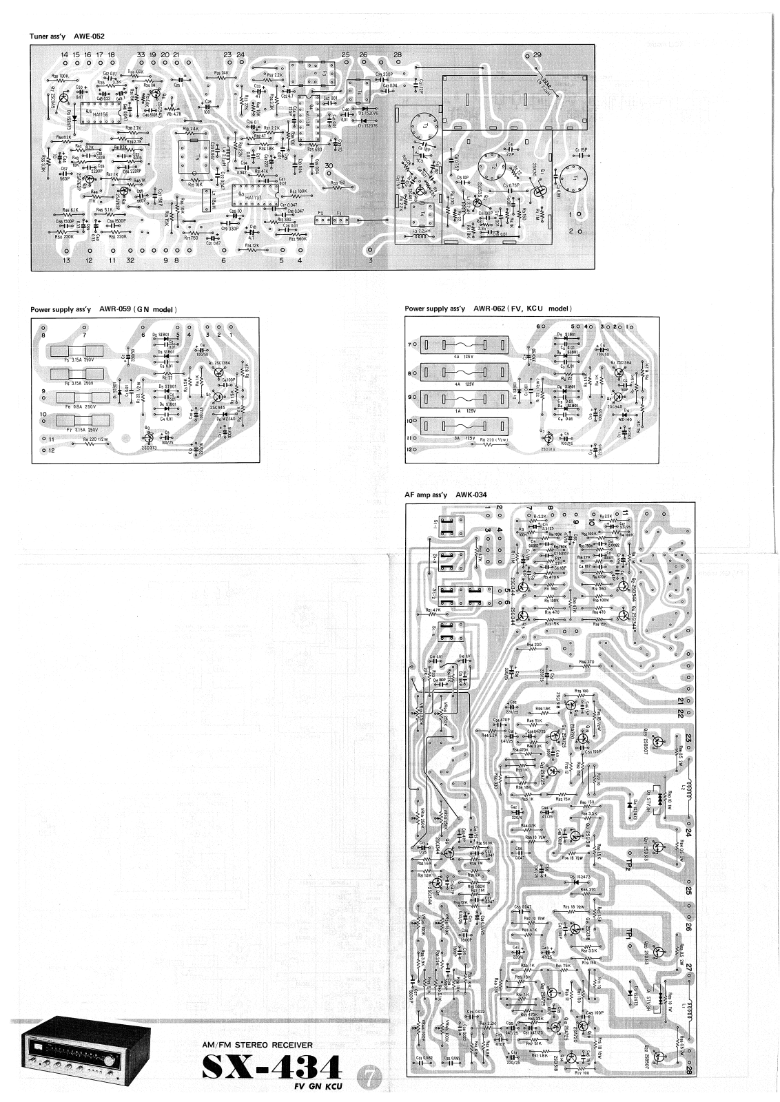 Pioneer SX-434 Service Manual