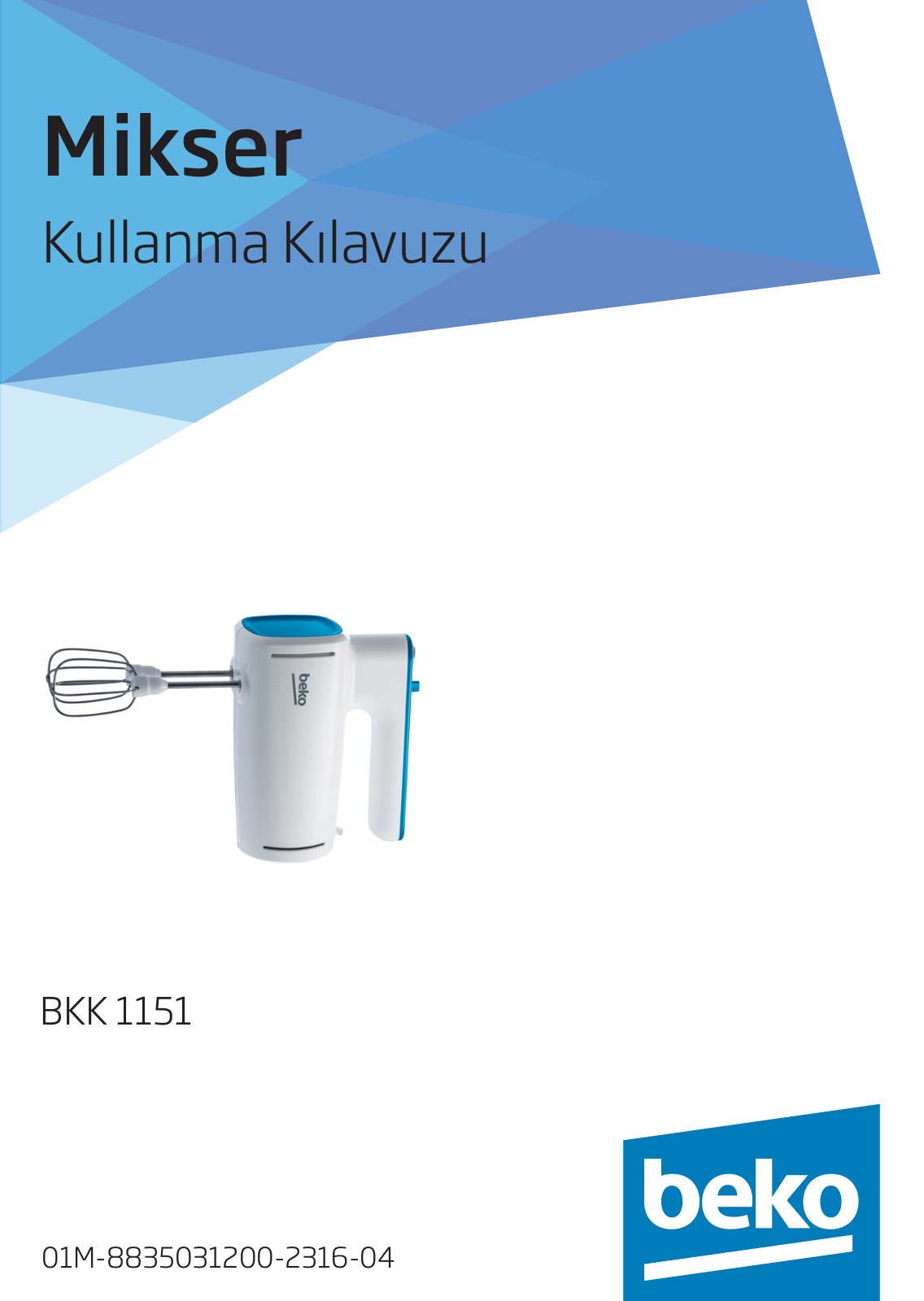 Beko BKK 1151 User manual