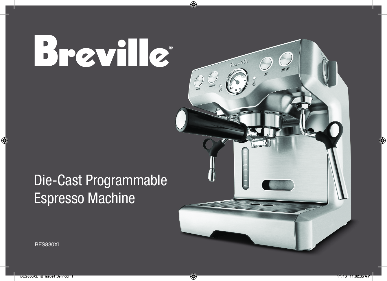 Breville BES830XL User Manual