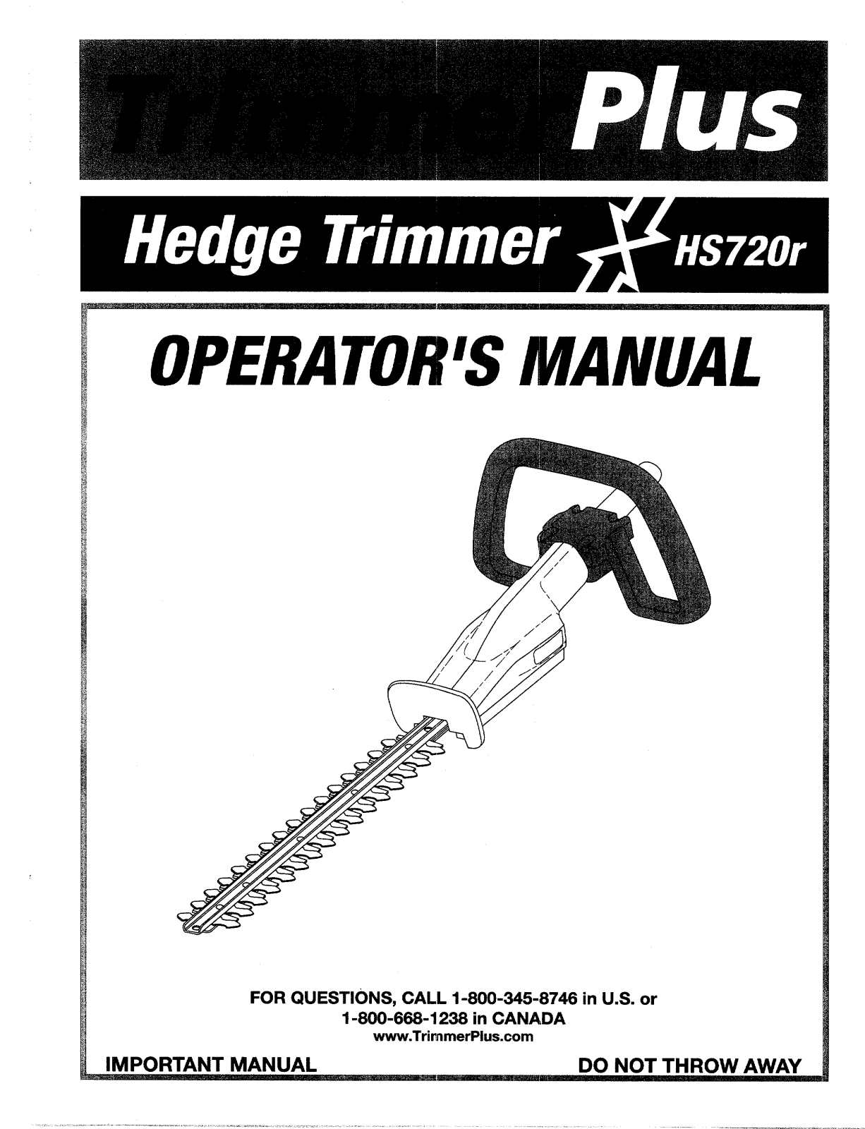Ryobi HS720r User guide - ManualMachine.com