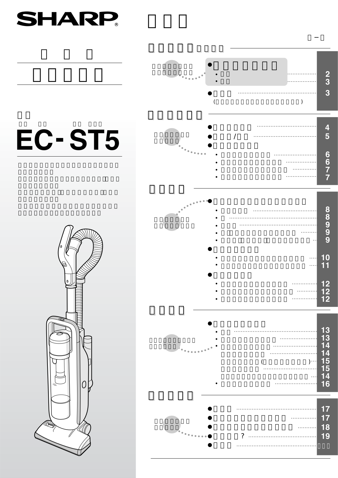 SHARP EC-ST5 User guide