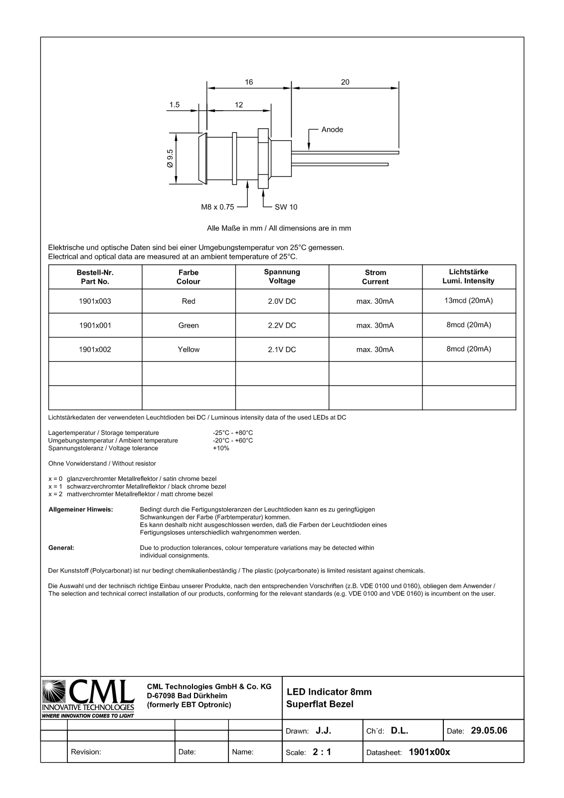 CML TECHNOLOGIES KIN 19010001 Datasheet - ManualMachine.com