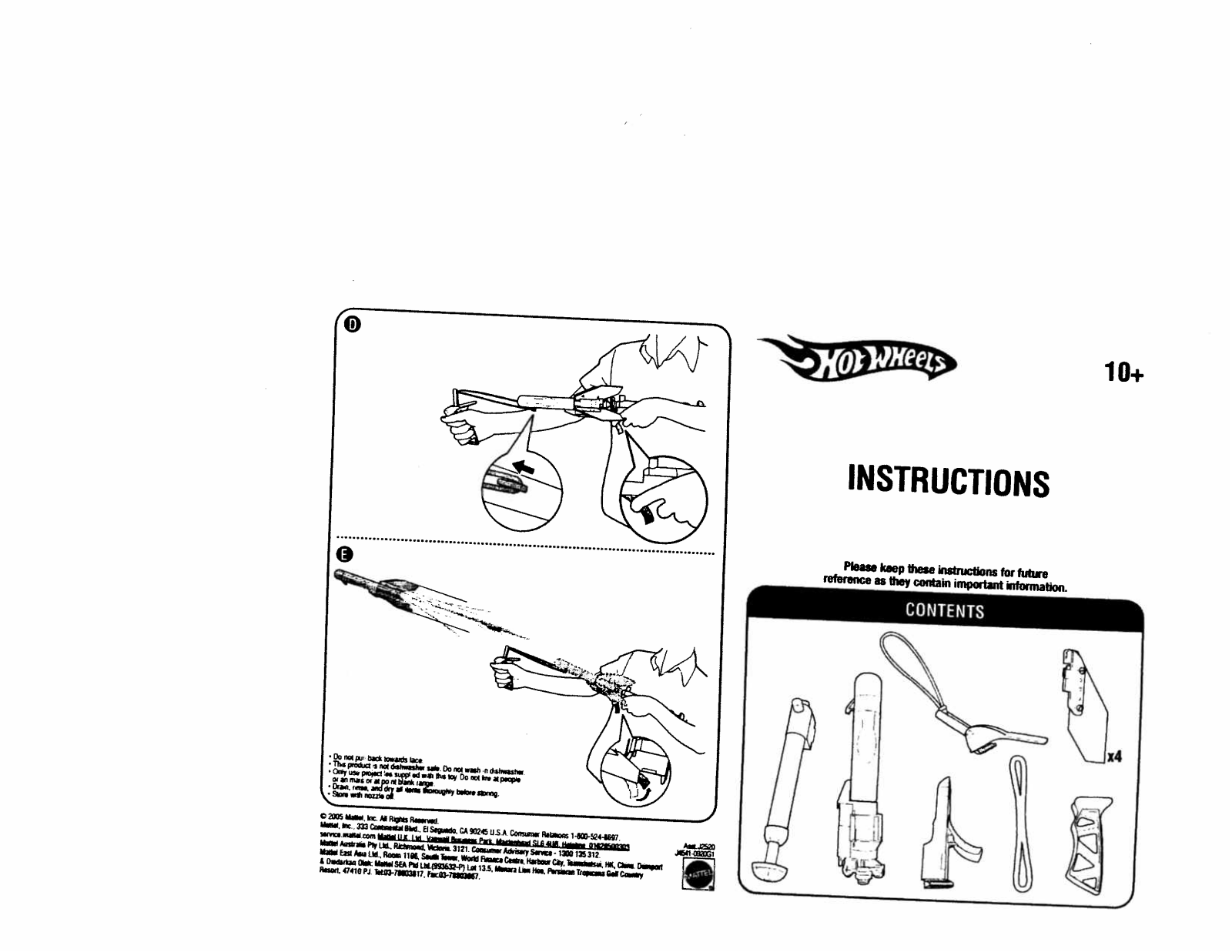 Fisher-Price J4541 Instruction Sheet