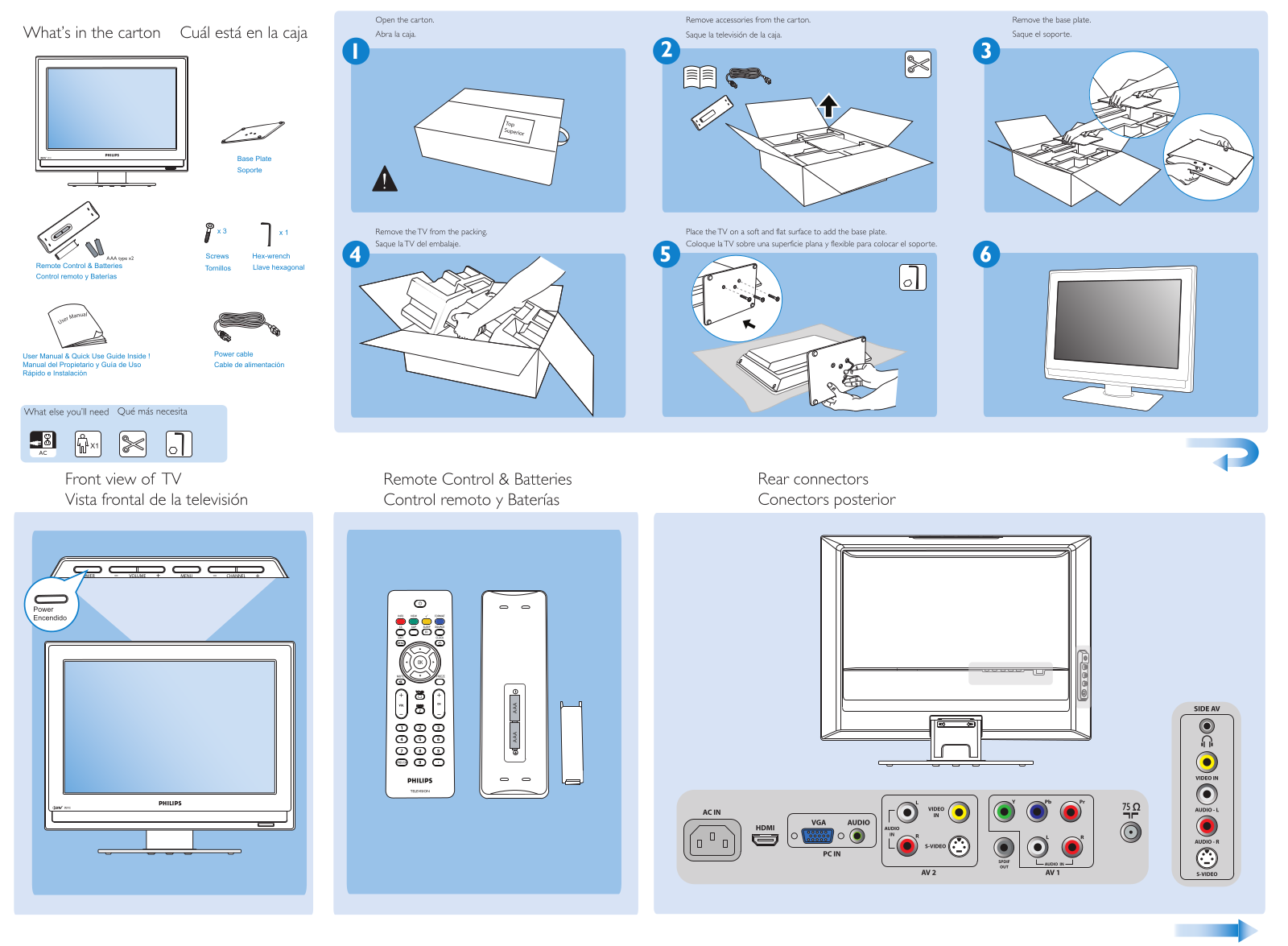 Philips 19PFL5422D/27, 19PFL5402D/27 Hook Up Guide