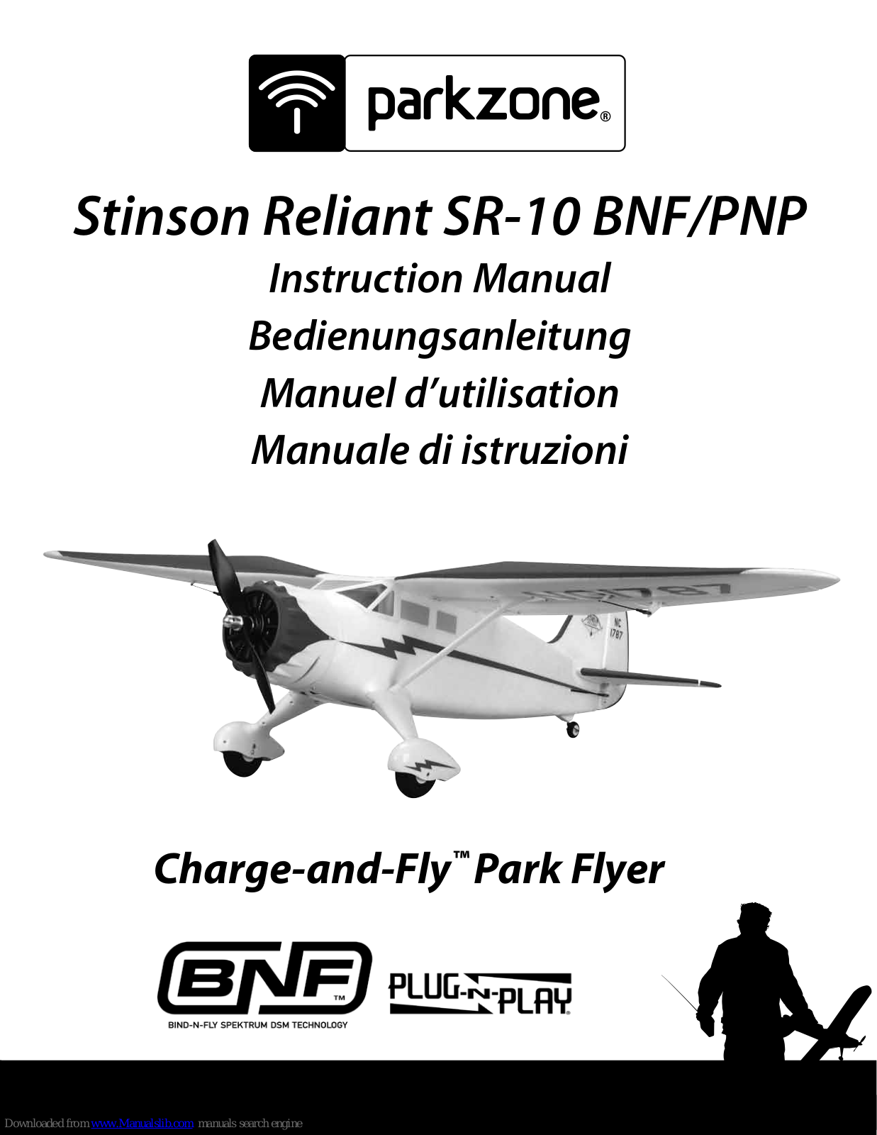 PARKZONE Stinson Reliant SR-10 Instruction Manual