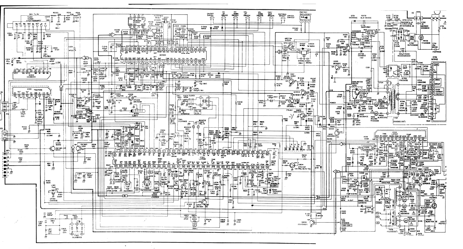 Sharp C-20S02, C-20RS02, C-20R12 Schematic