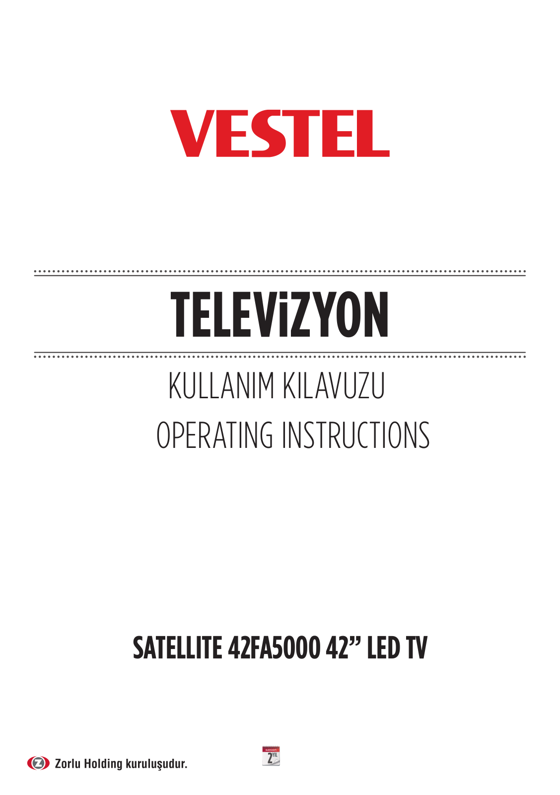 Vestel 42FA5000 User Manual