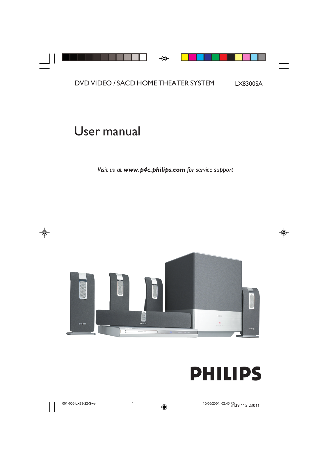 PHILIPS LX8300SA User Manual