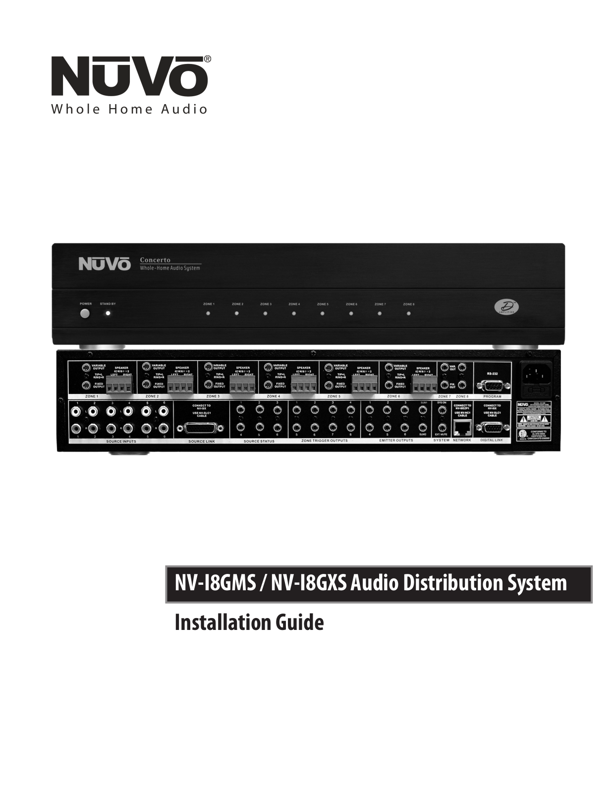 Nuvo NV-E6GXS User Manual