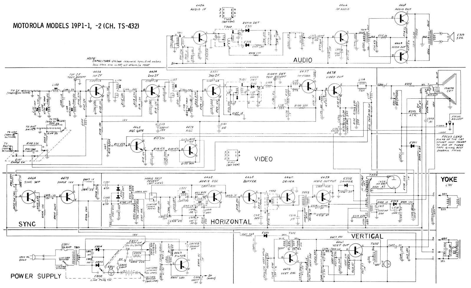 Motorola 19P1 Schematic