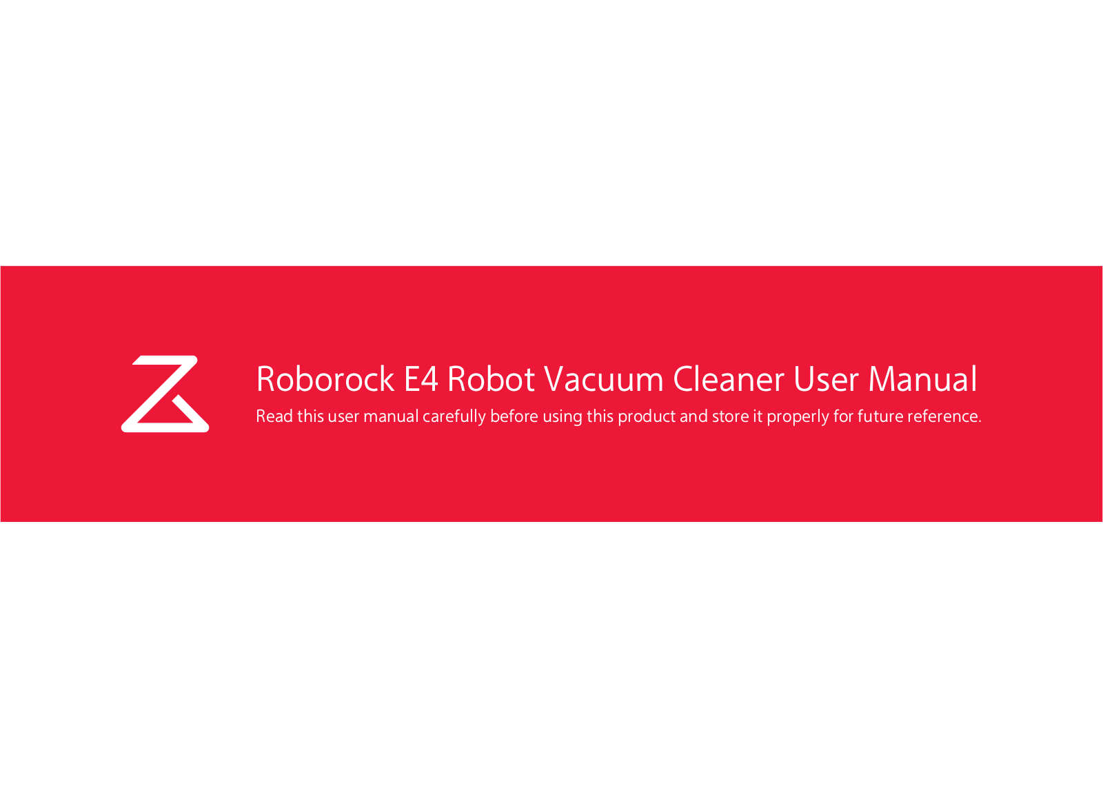 Xiaomi Roborock E4 User guide - ManualMachine.com