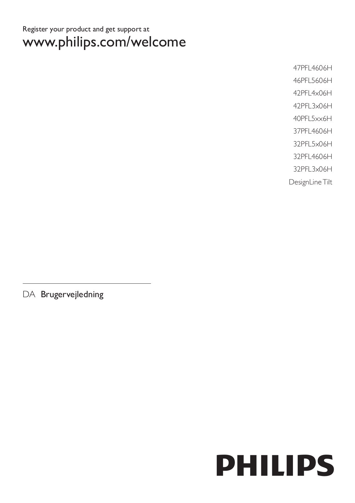 PHILIPS 32PFL5306H, 40PFL5206H User Manual