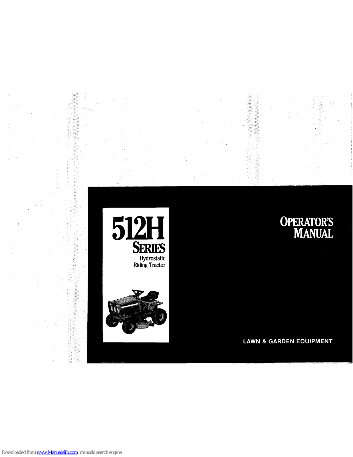 Simplicity 521H Series, 512H Series Operator's Manual