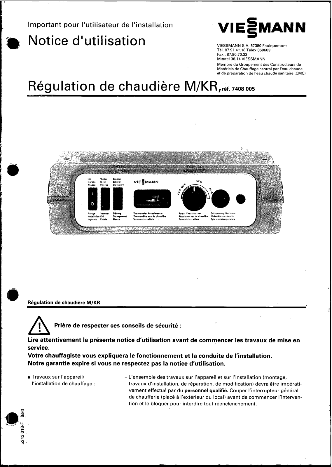 Viessmann M/KR User Manual