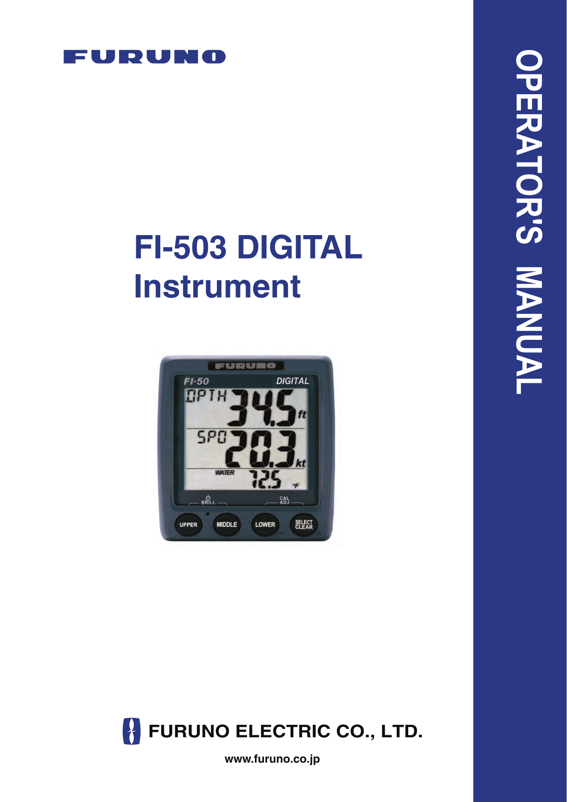 Furuno FI503 Operator's Manual