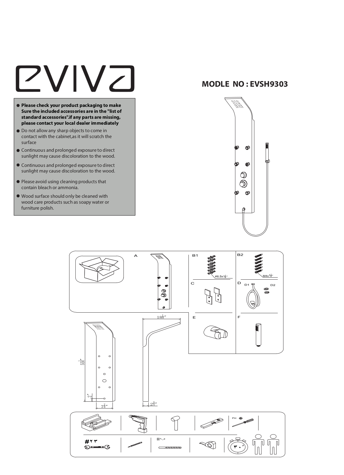 Eviva EVIE1436 Specifications - ManualMachine.com