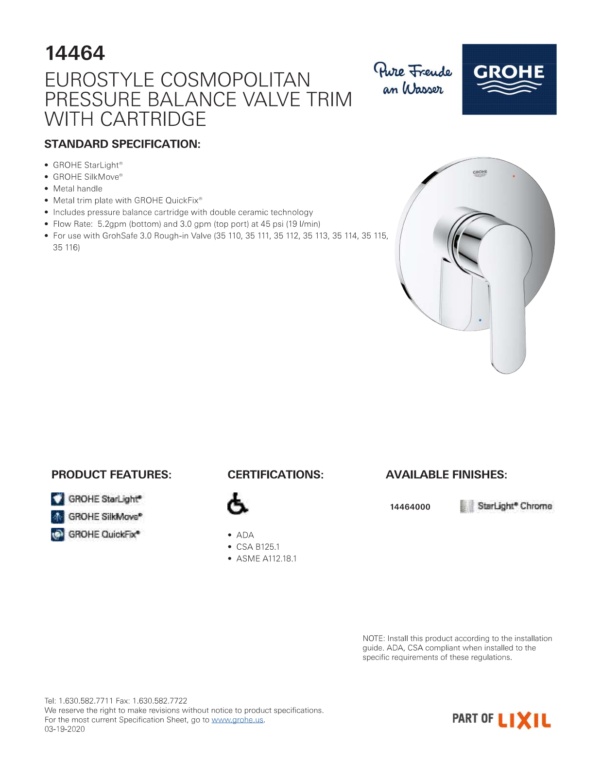 GROHE HBZM1607 Specifications - ManualMachine.com