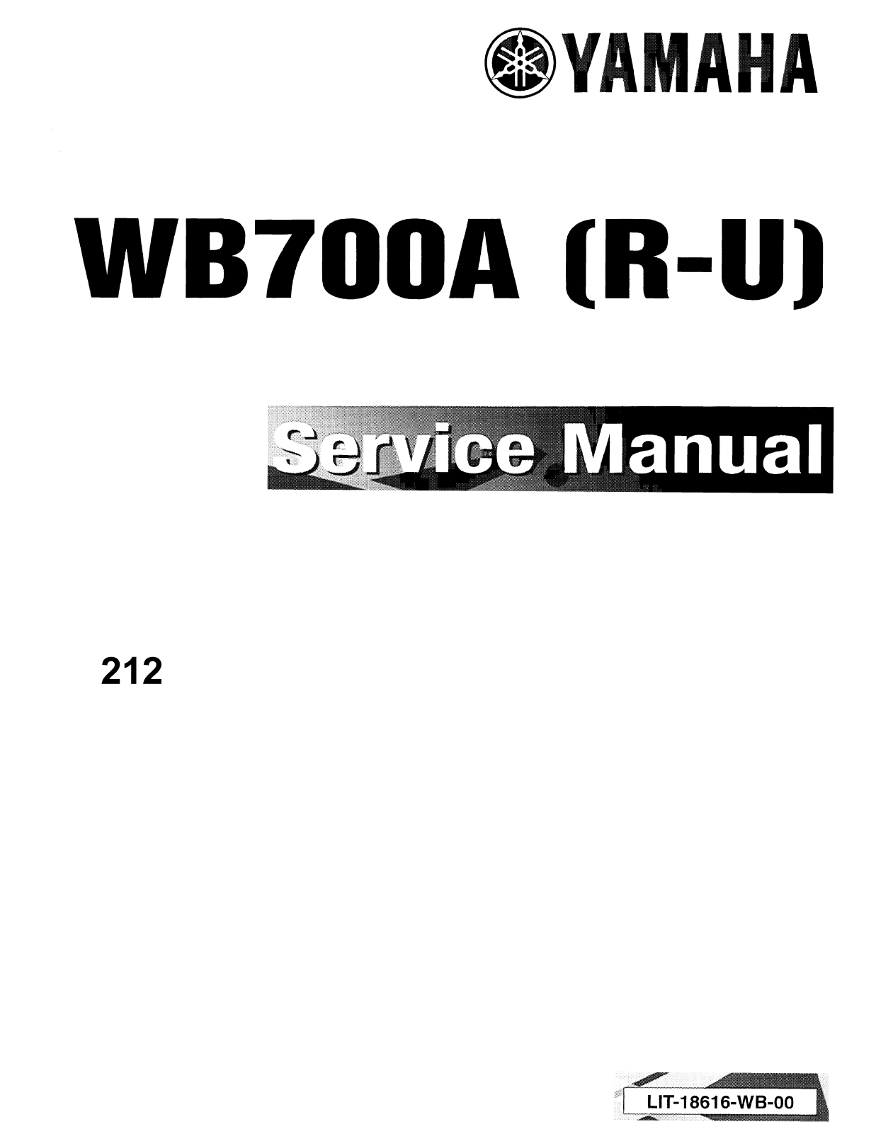 Yamaha WB-700A Service Manual