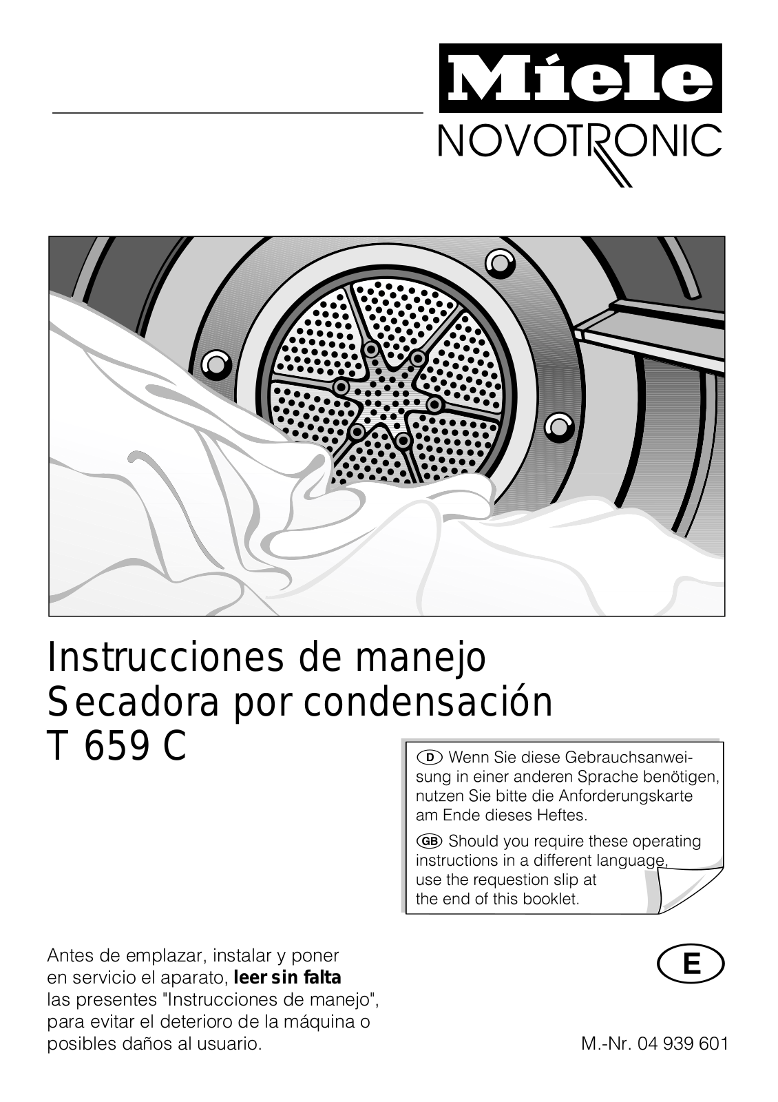 Miele T 659 C User manual