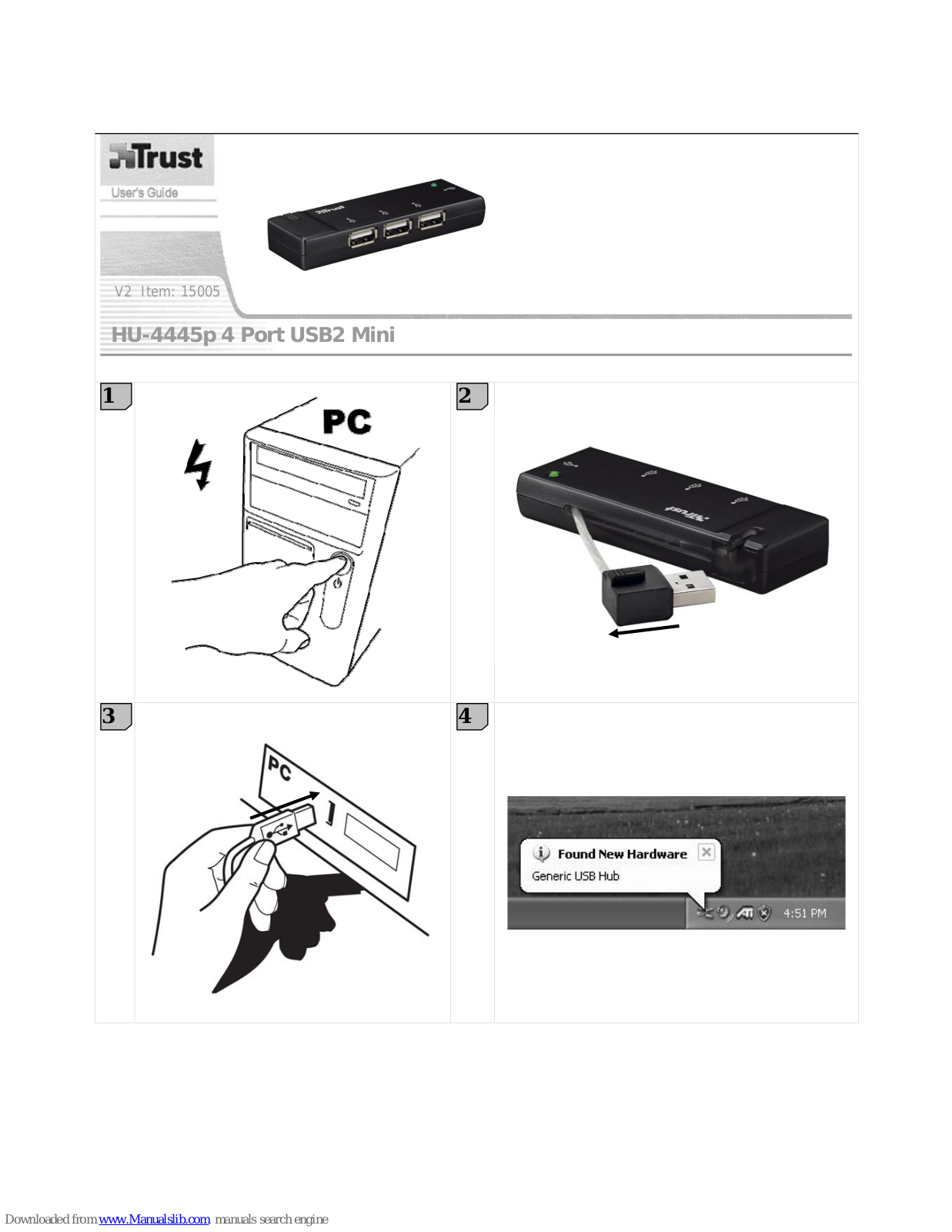 Trust HU-4445p User Manual