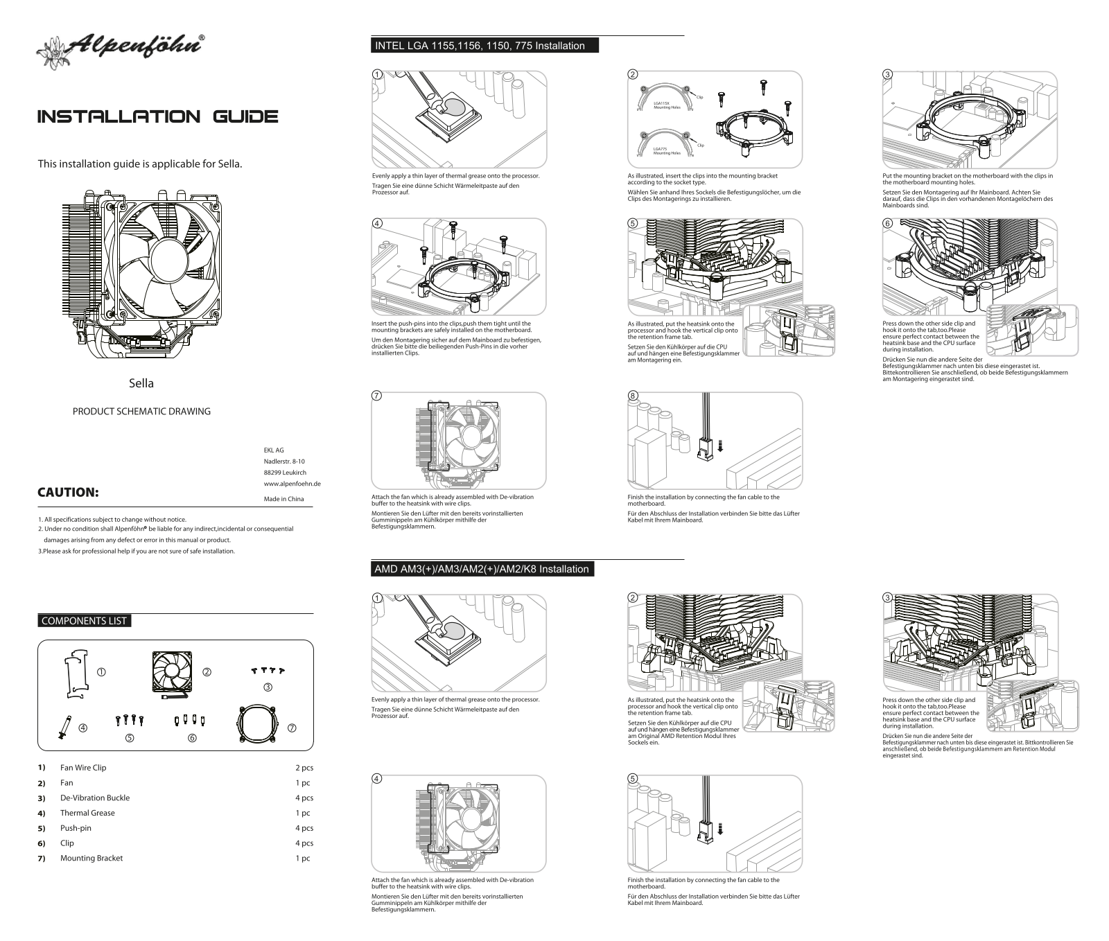 Alpenföhn Sella Installation Guide - ManualMachine.com
