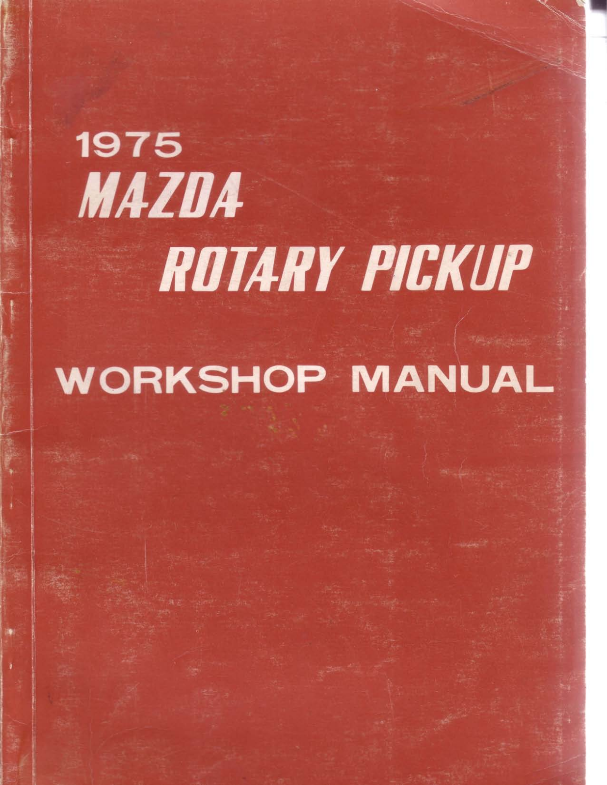 Mazda B  1975 User Manual