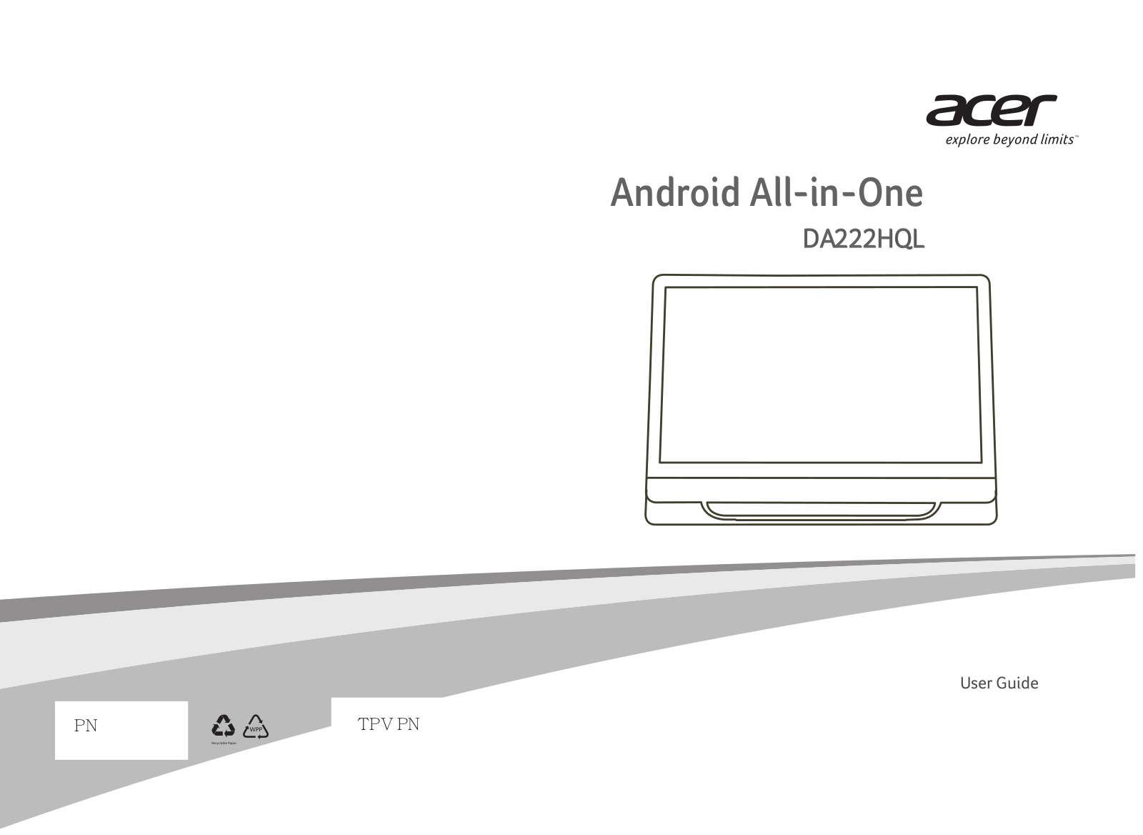 Acer DA222HQL quick start guide