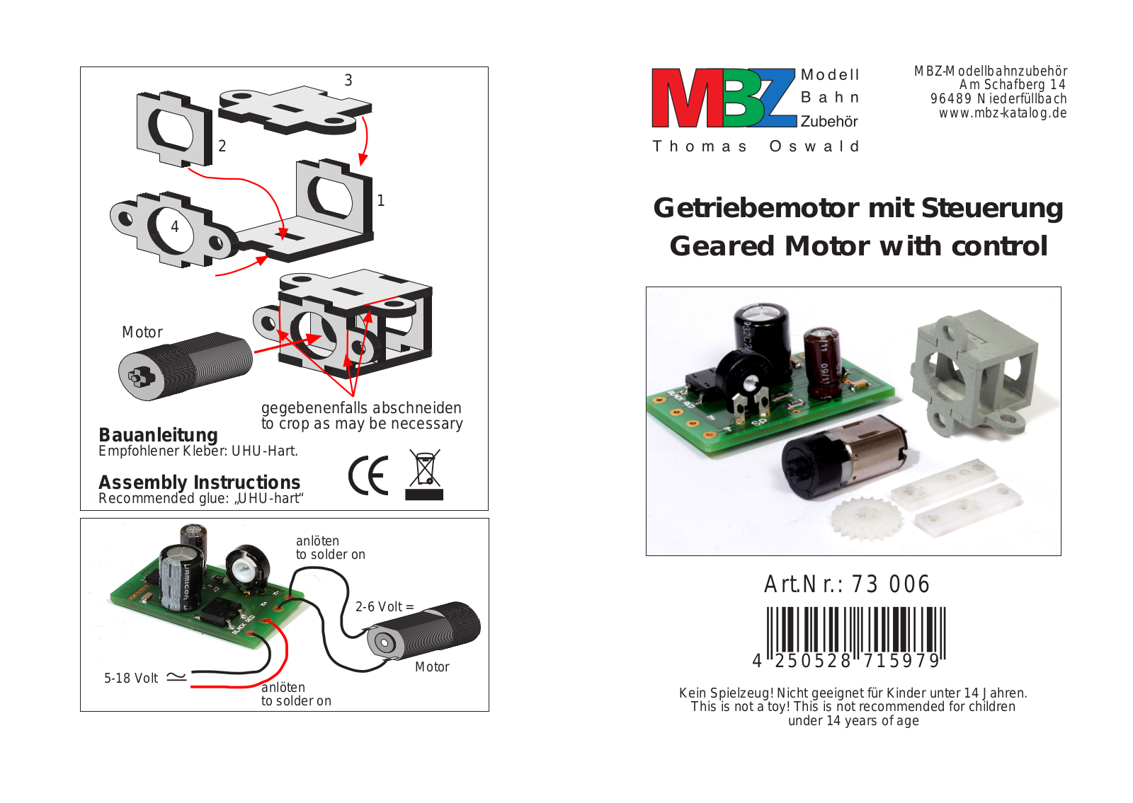 MBZ 73006 User guide