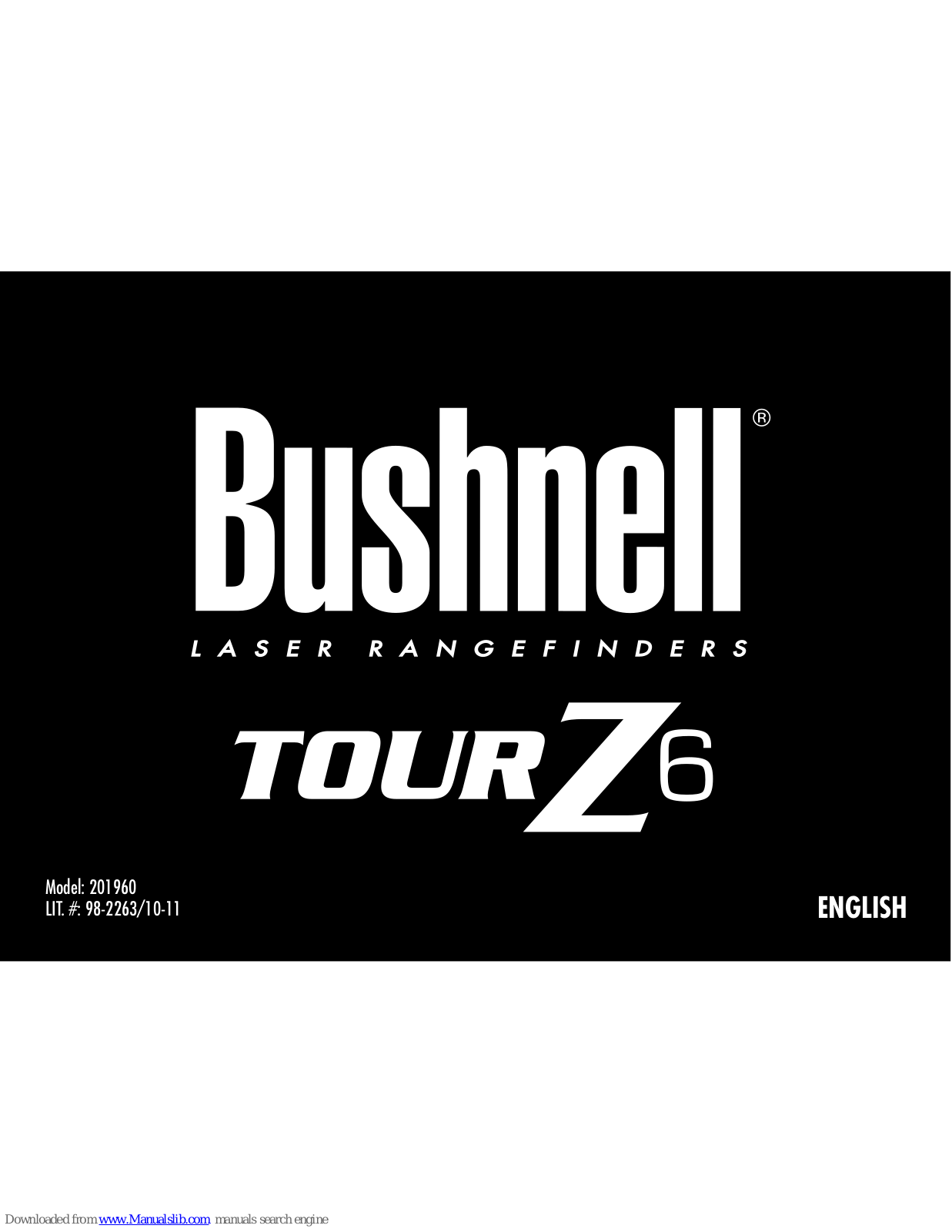 Bushnell Tour Z6 User Manual