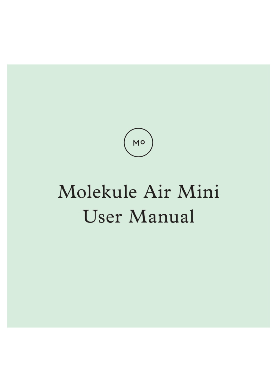 Molekule MN1 Users Manual