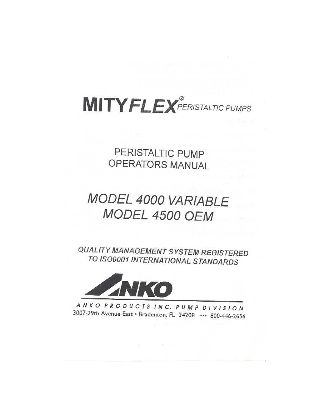 ANKO 4500, 4000 User Manual