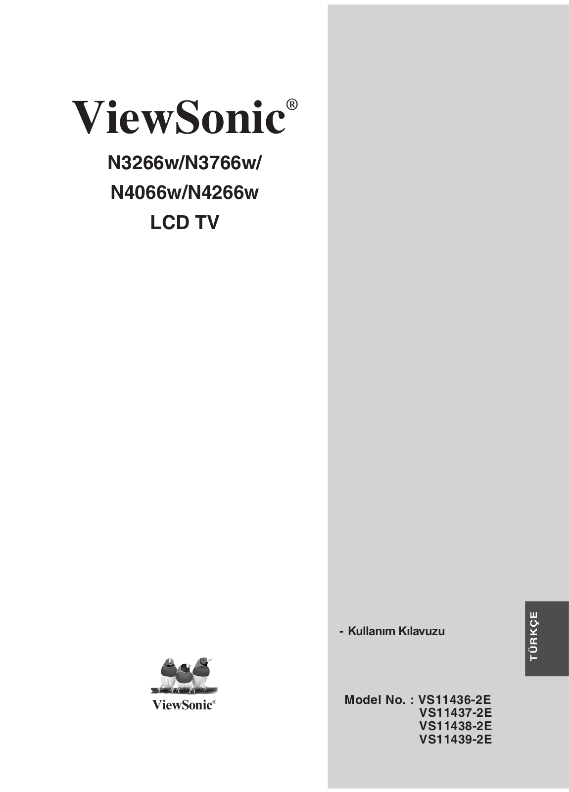 Viewsonic N4266W, N4066W, N3266W, N3266, N3766 User Manual