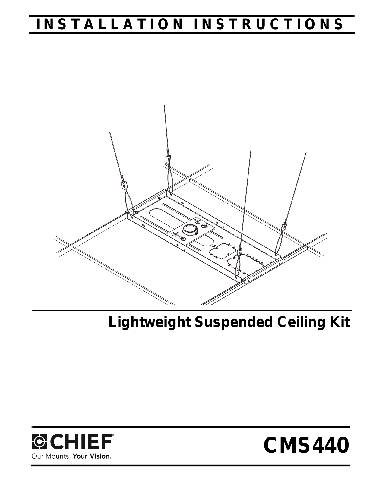 Chief CMS440N Instructions