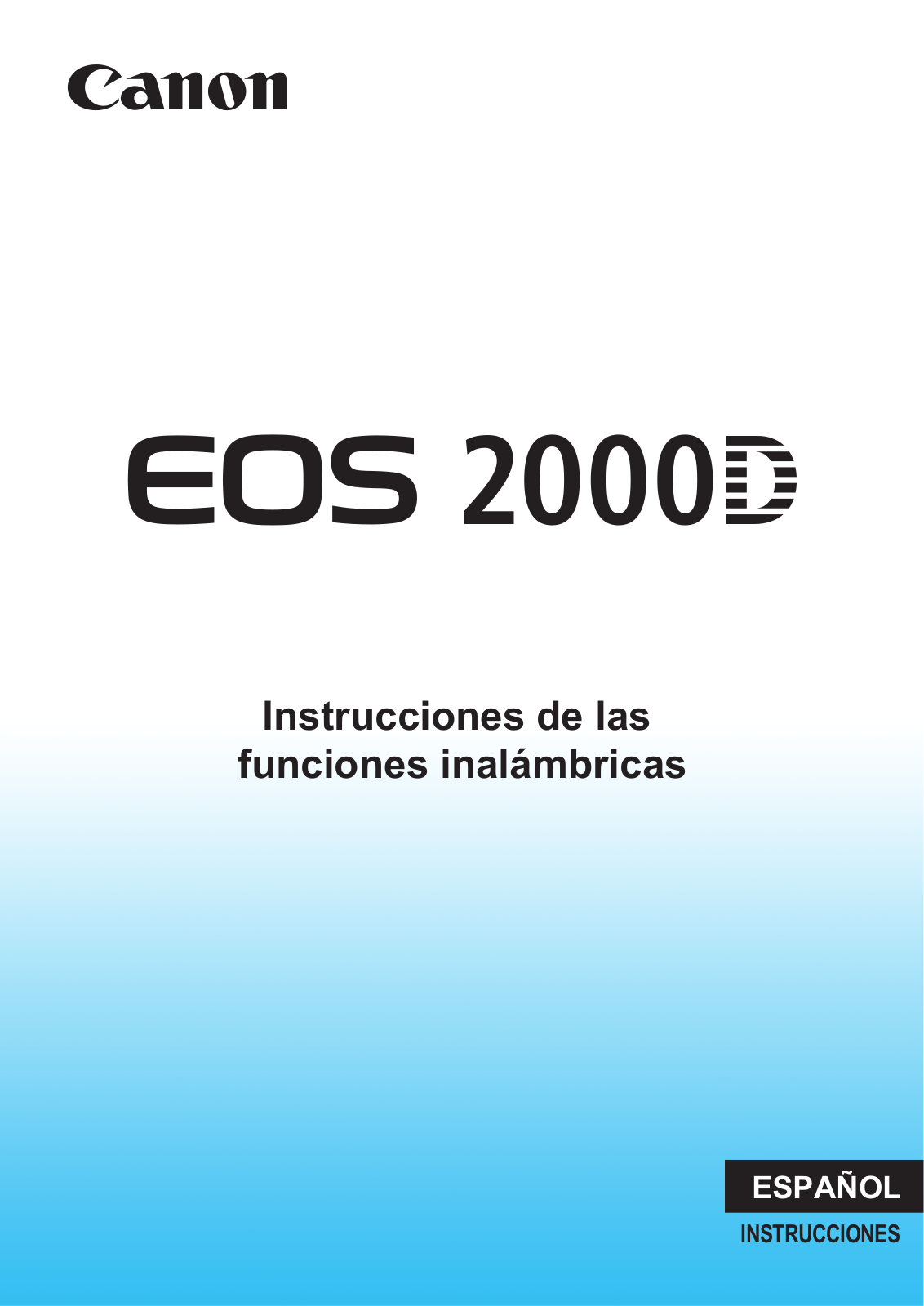 Canon EOS 2000D Instruction Manual