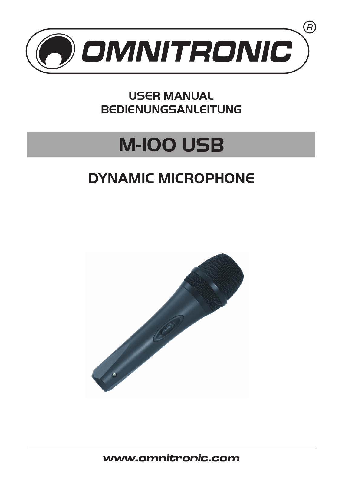 Omnitronic M-100 USB User Manual