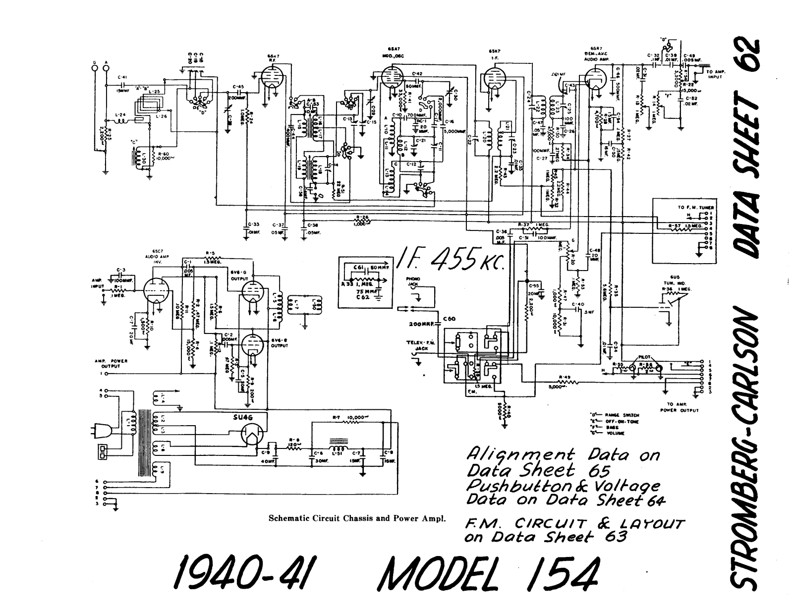 Stromberg Carlson 154 schematic