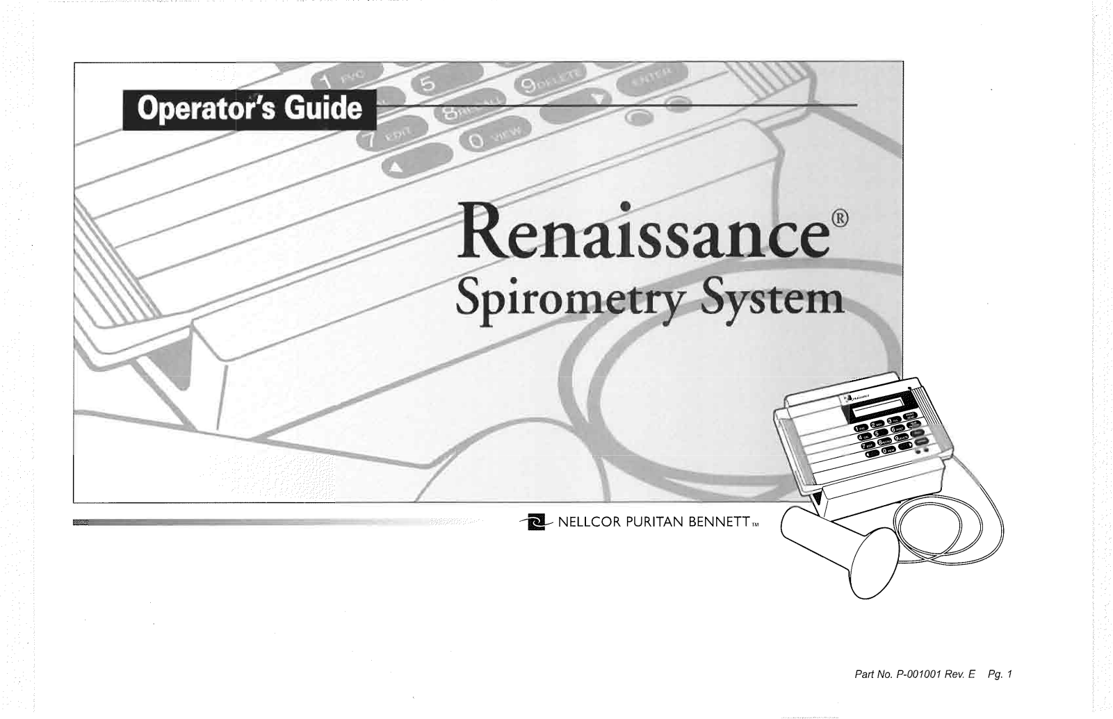 Puritan-Bennett Renaissance User manual